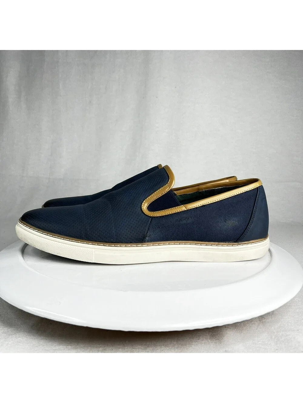 Todd Welsh Navy Blue Casual Loafers Men’s Size 11.5 D Comfort & Style